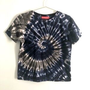 n.Philanthropy Modern Tie Dye Short Sleeve Tee Shirt Blue Gray EUC S